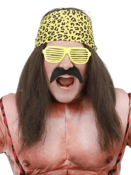 Wrestling Star Brown Wig