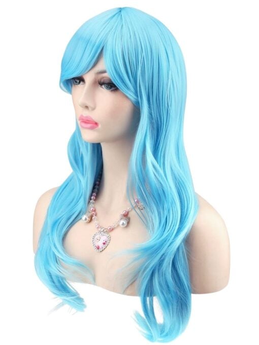 Aqua Blue Anime Wig - Image 4