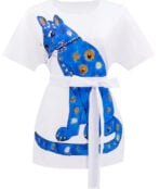 blue cat abba dress Costume – Adult Long sleeve bodycon maxi Tassel Dress this Agnetha Faltskog t Size:8 UK (9 US) - In Stock