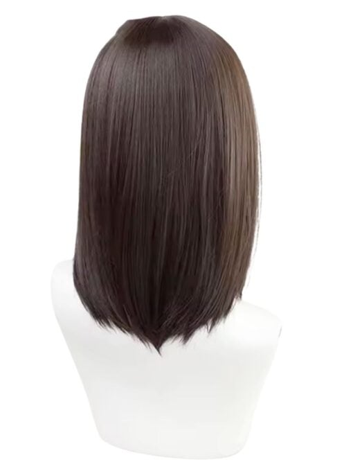 Brown Shoulder Length Wig - No Fringe - Image 3