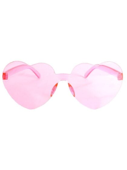 Perspex Pink Heart Glasses
