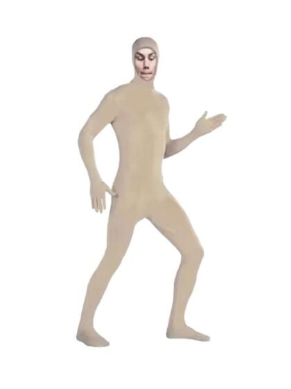Biege Second skin costume Open face