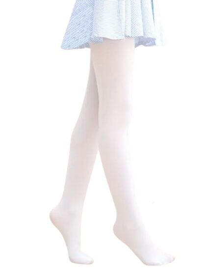 girls white tights