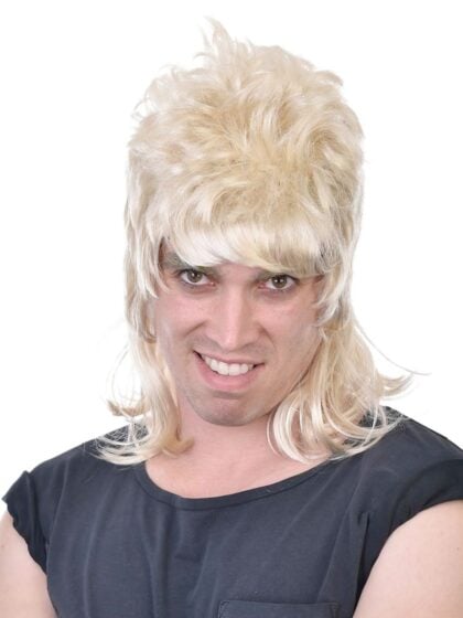 Blonde Dazza Mullet Wig