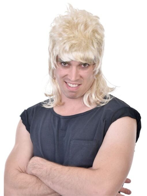 Blonde Dazza Mullet Wig - Image 2