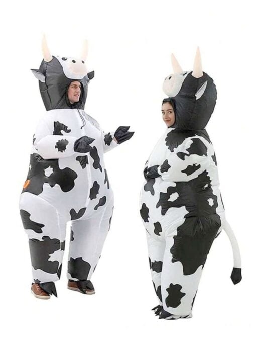 Inflatable Cow Costume - Adult - Image 2