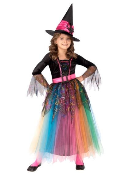 Rainbow Spider Witch Costume