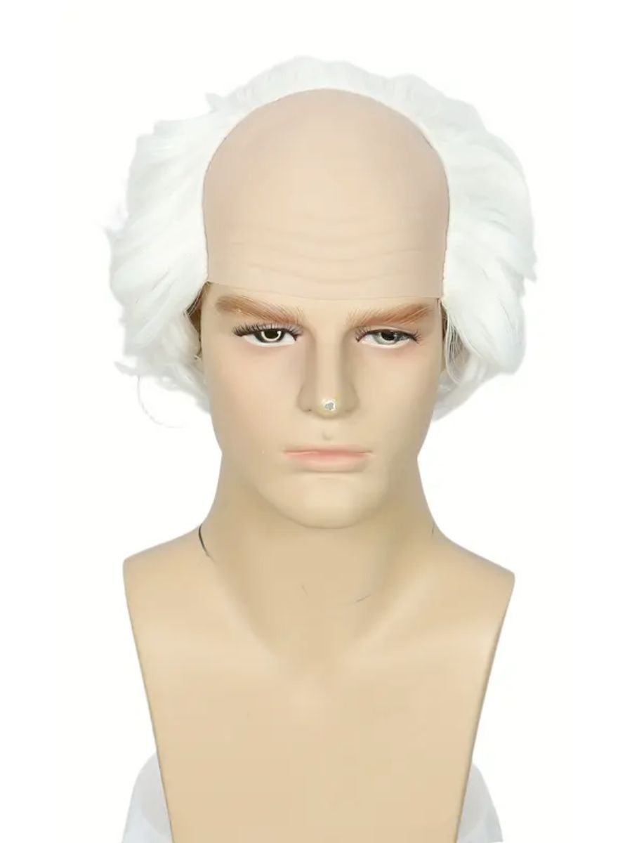 White Balding Wig