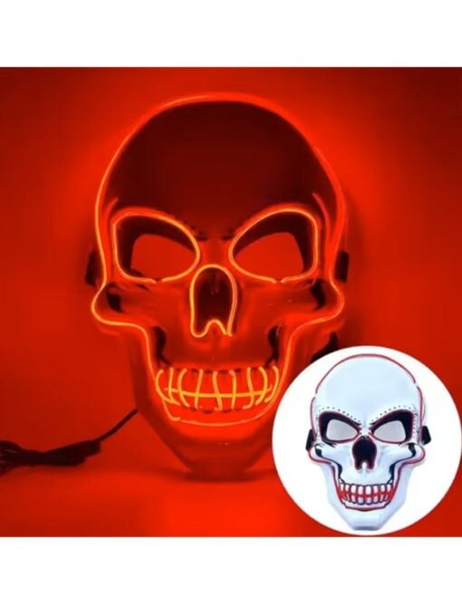 Light up Red Skull Mask