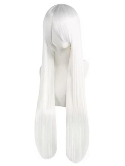 white anime wig