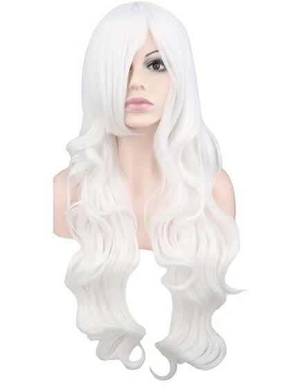 white anime wig