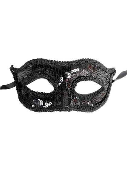 Black Sequin Mask