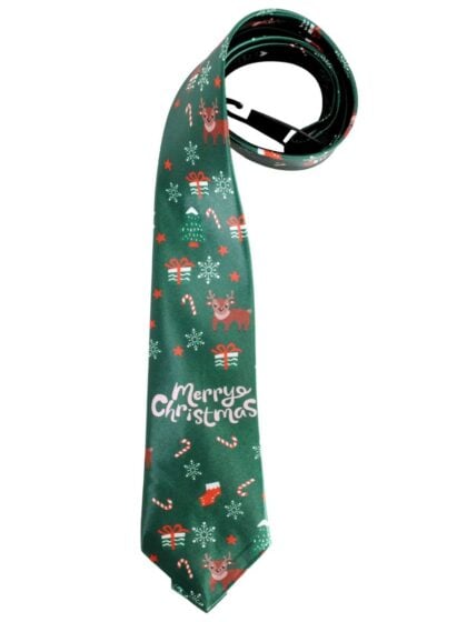 Green Christmas Tie