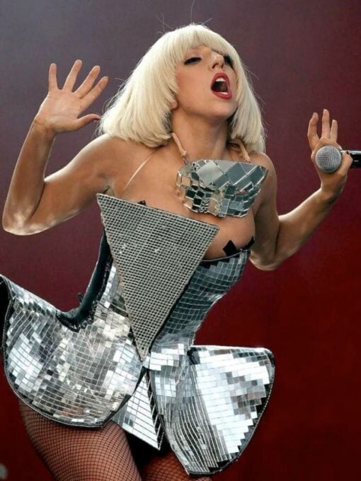 Lady Gaga Silver Costume - Adult - Image 2