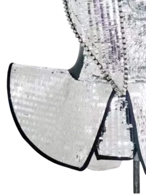 Lady Gaga Silver Costume - Adult - Image 4
