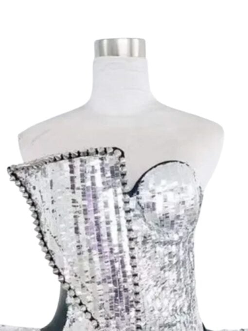 Lady Gaga Silver Costume - Adult - Image 5
