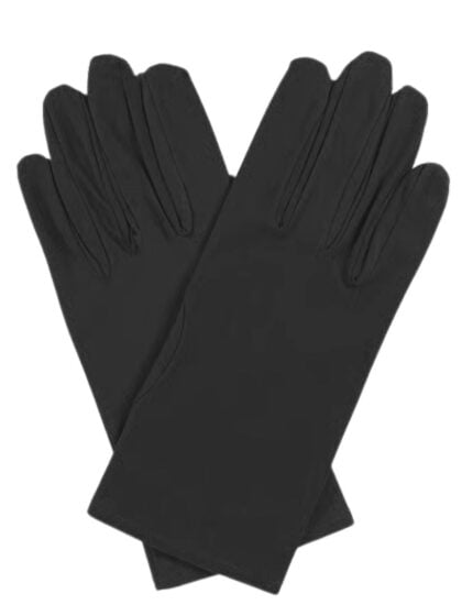 Short Black Gloves