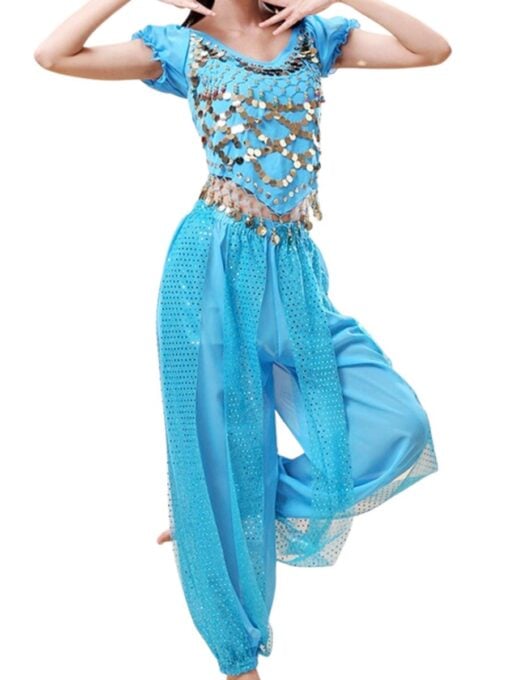 Blue Belly Dancer Costume