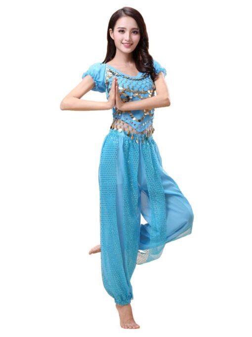Blue Belly Dancer Costume