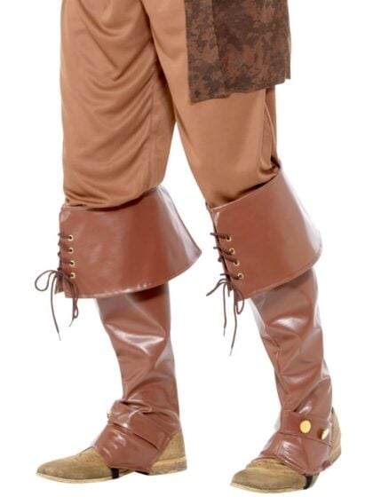 Brown Pirate Boot Covers