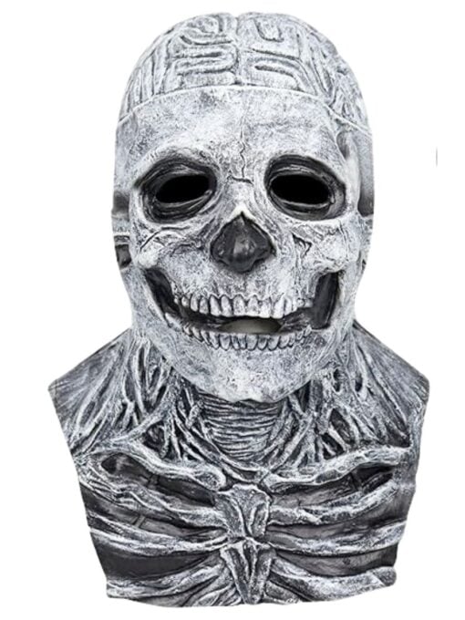 Deluxe Skeleton Mask - Latex Chest - Image 2