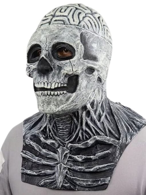 Deluxe Skeleton Mask - Latex Chest - Image 3