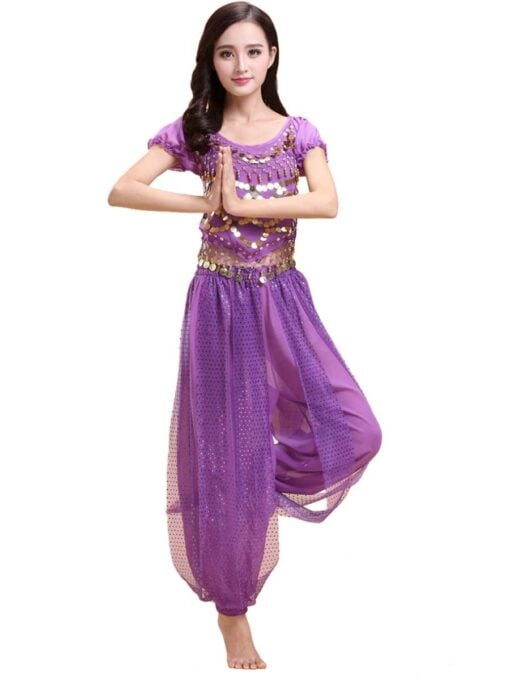 Purple Belly Dancer Costume