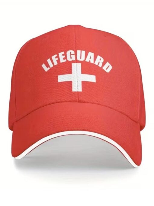 Red Lifeguard Cap - Image 2