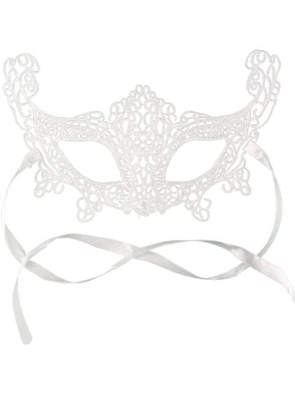 White Lace Masquerade Mask
