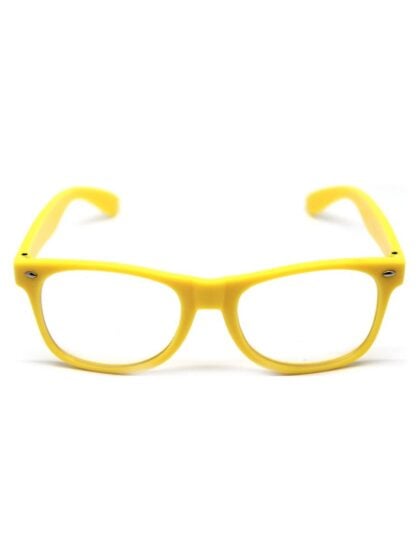 Yellow 80s Wayfarer Glasses