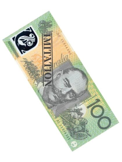 Fake hundred dollar bill