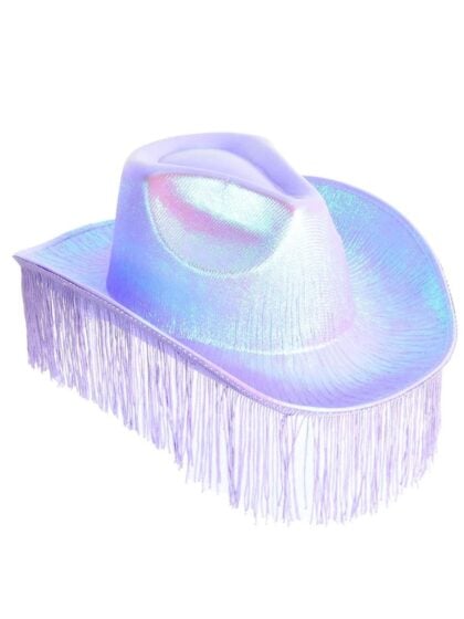 Purple Fringed Cowboy Hat