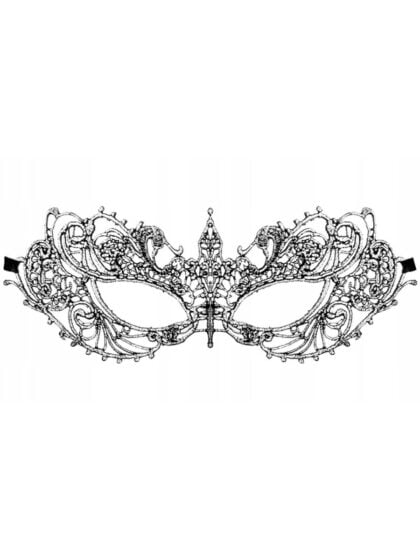 Silver Lace Masquerade Mask