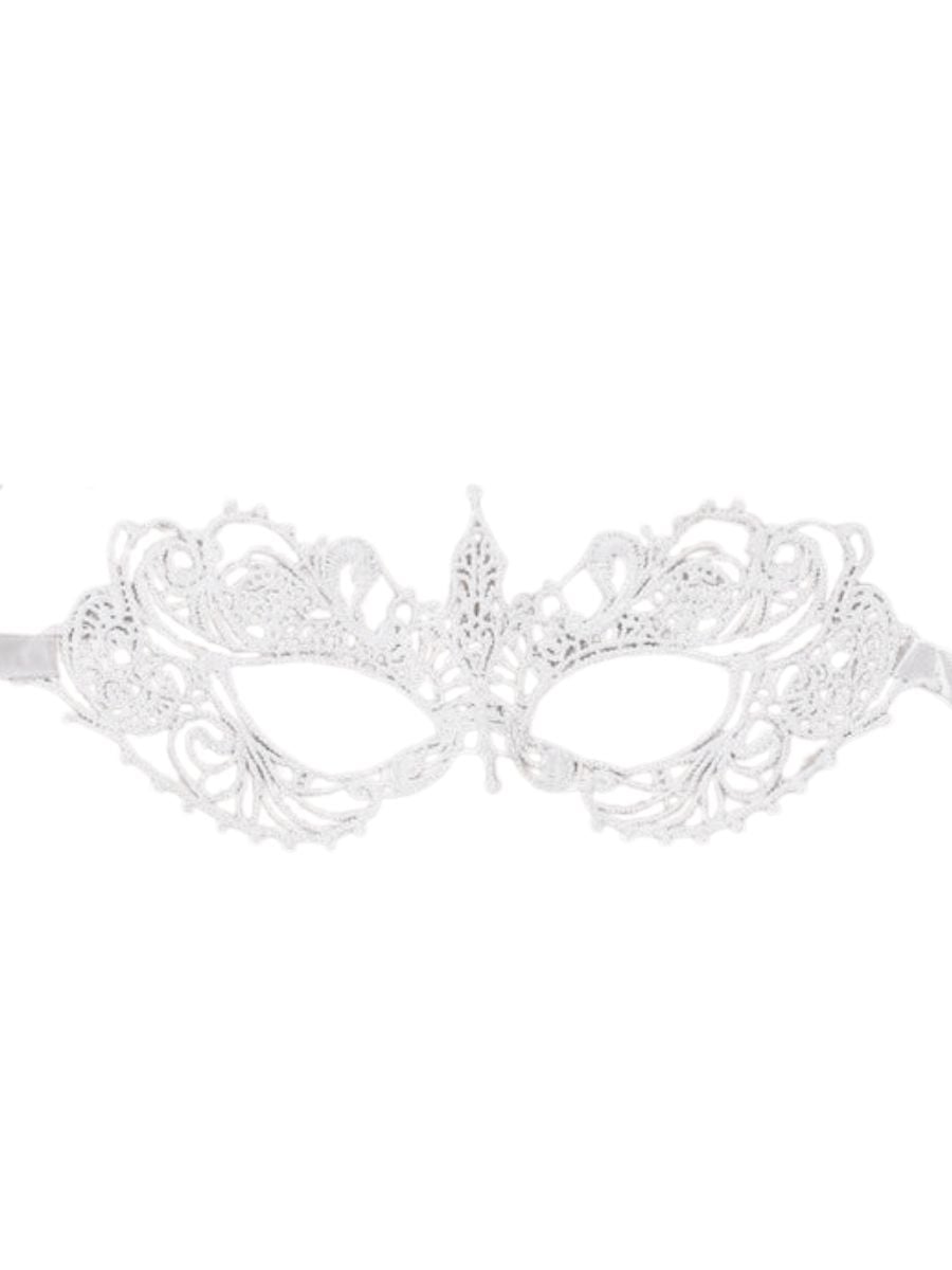 White Lace Masquerade Mask