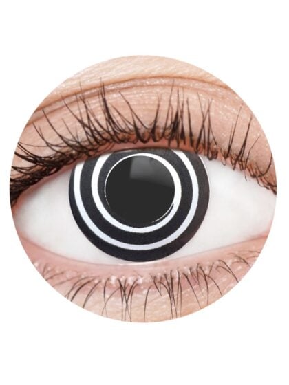 Black Spiral Contact Lenses