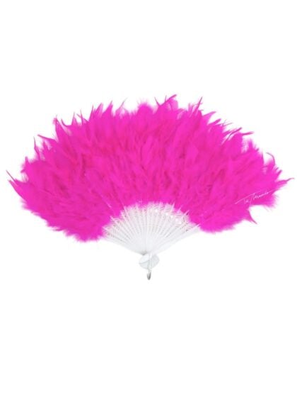 Hot Pink Feather Fan