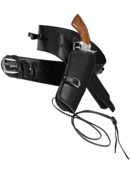 Black Western Holster and Belt