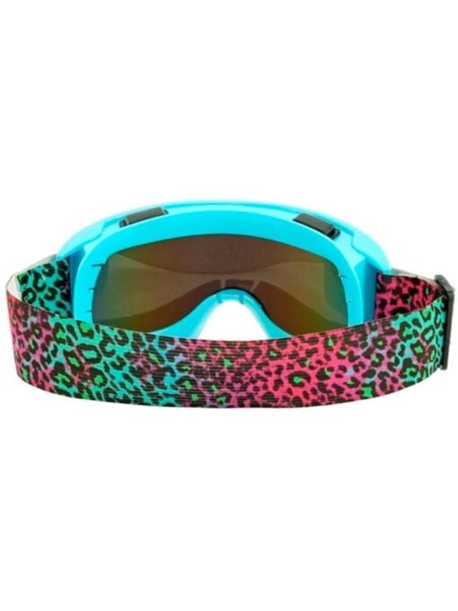 Blue Retro Ski Goggles