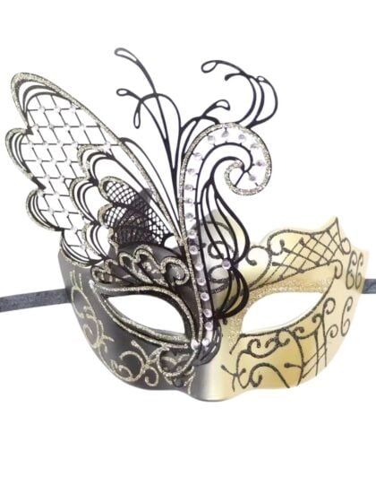 Gold Butterfly Masquerade Mask