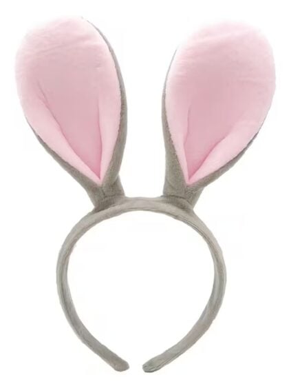 Grey Bunny Ears Headband