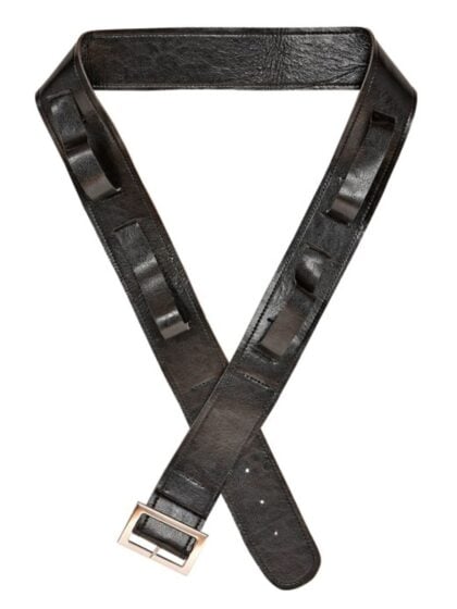 Leather Look Black Belt