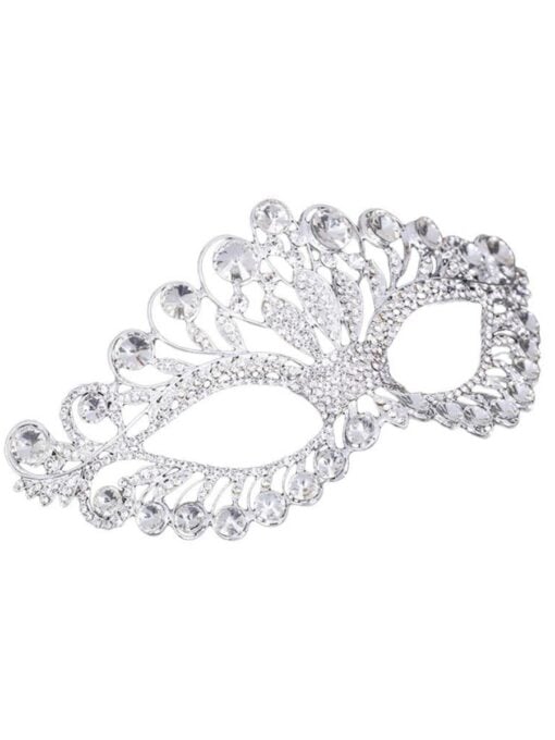 Rhinestone Owl Masquerade Mask