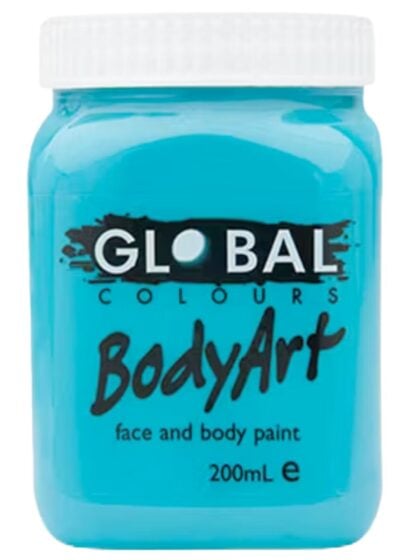 turquoise body paint