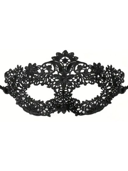 Floral Black Lace Mask