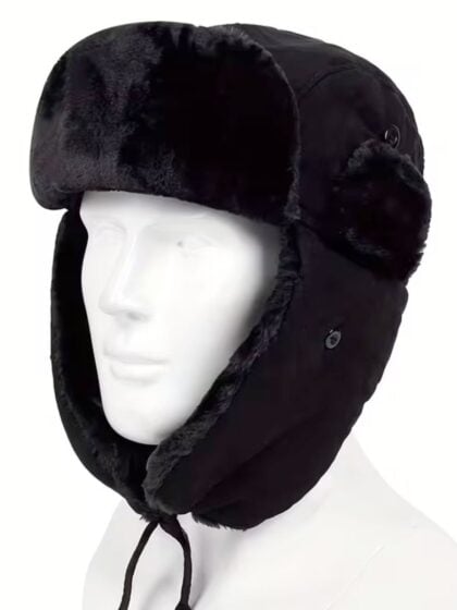 Black Trapper Hat
