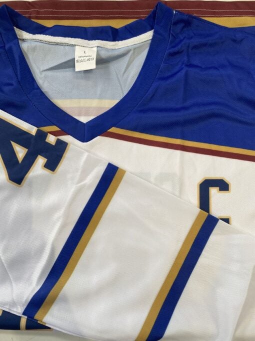 Garret Grahram White Jersey close details