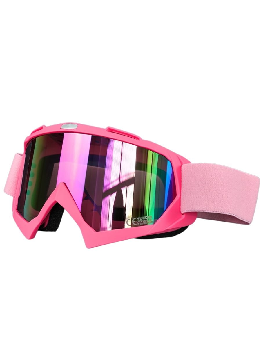 Pink Retro Ski Goggles