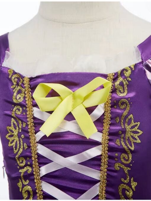 Rapunzel Princess Costume with Plait – Child - Image 4