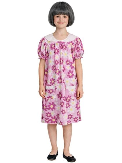 Girls Floral Grandma Costume for 100 days of school