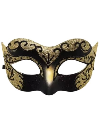 Metallic gold masquerade mask